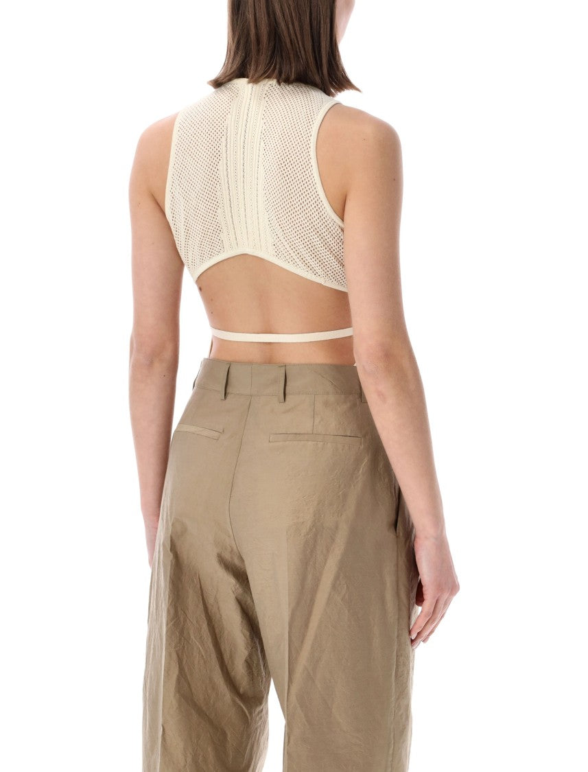 Sessùn Textured Knit Cut Out Bodysuit