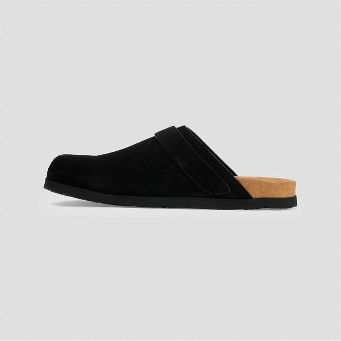 Palm Angels Matte-Finish Suede Slip-On Mules With Adjustable Strap