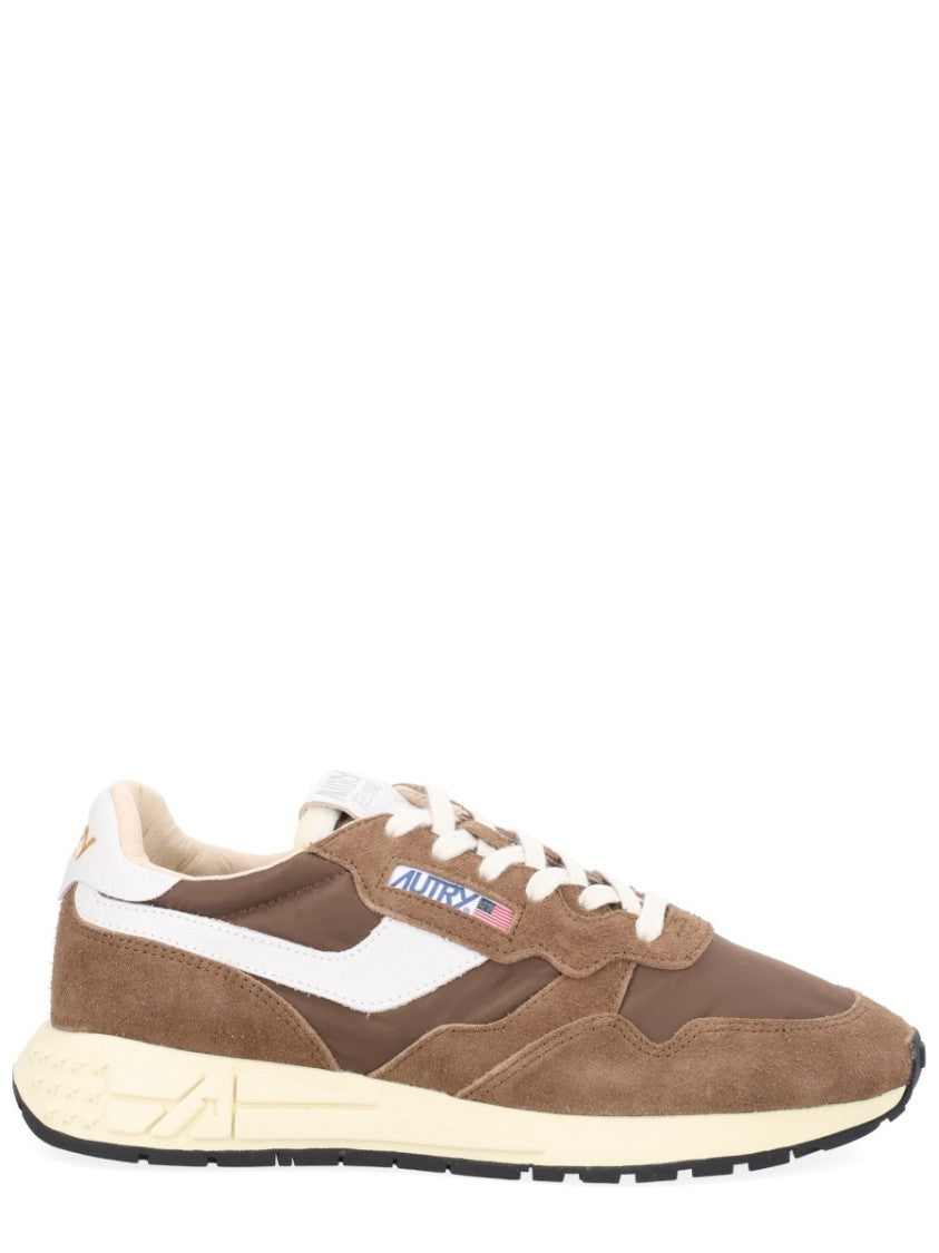 Autry Reelwind Low Cow Leather Suede Nylon Sneakers