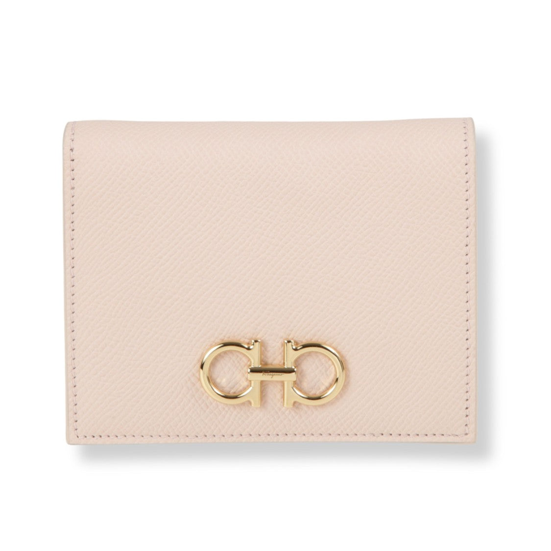 Ferragamo Compact Smooth Leather Wallet With Minimalist Design