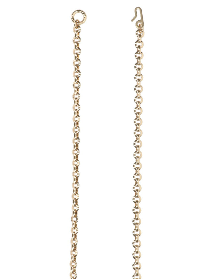 Chloé Gold-Plated Brass Chain Belt With Logo Buckle