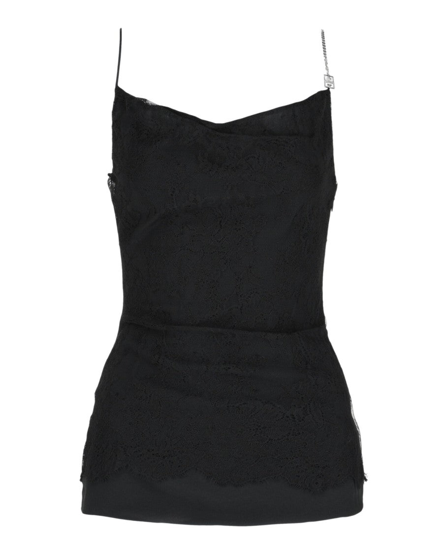 Givenchy Lace 4G Chain-Strap Cami