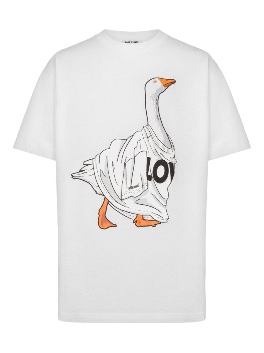 Moschino White Short-Sleeve T-Shirt