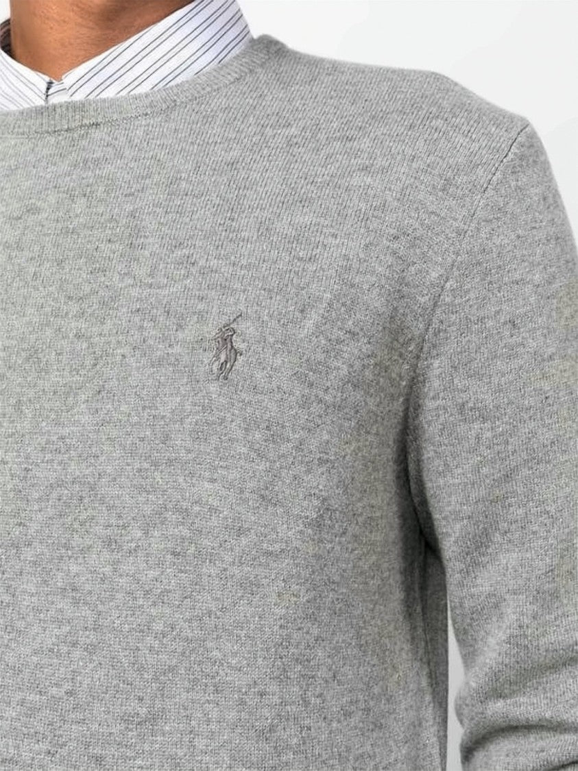 Polo Ralph Lauren Fine Wool Knit Long-Sleeve Sweater With Subtle Logo