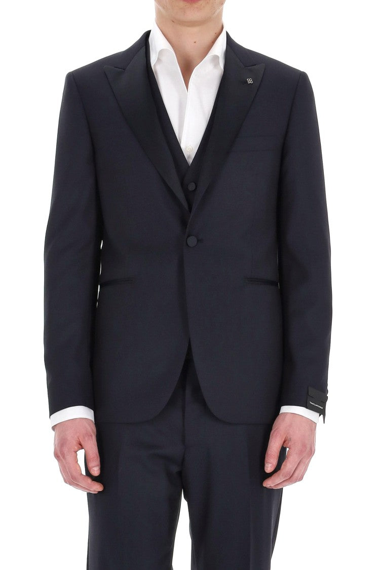 Tagliatore Bruce Line Smoking Jacket With Wool-Silk Vest