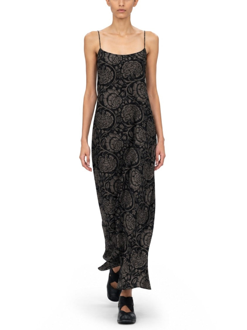 Uma Wang Anaya Viscose-Blend Floral Maxi Dress