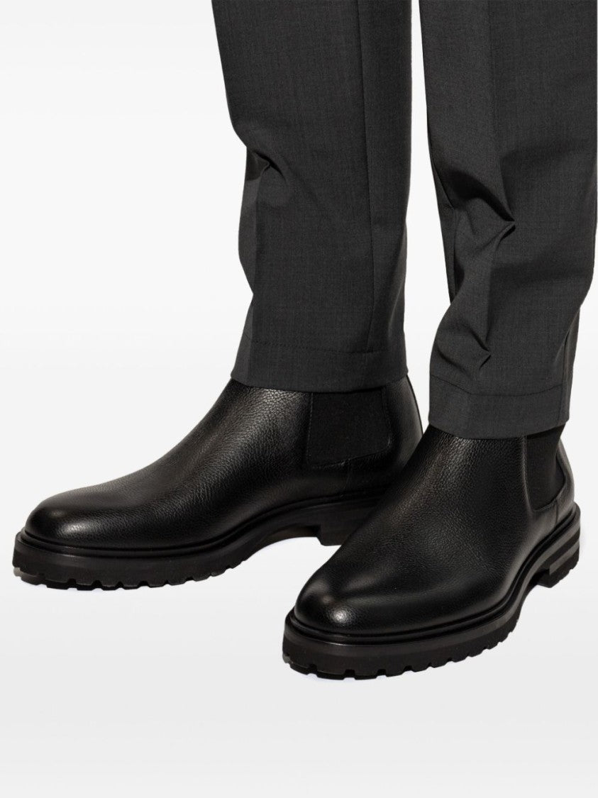 Dolce & Gabbana Slip-On Black Boots With Elasticated Panels And Durable Sole