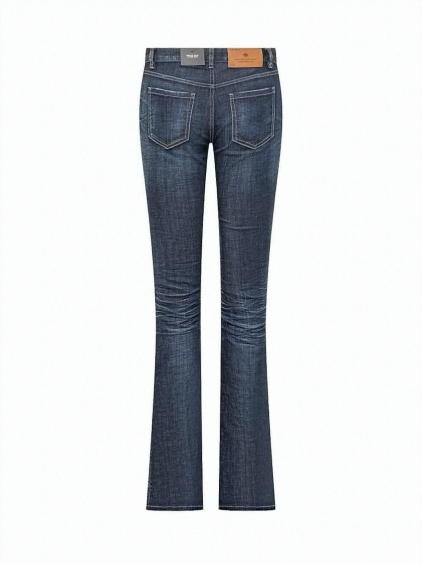 Dsquared2 Flared Denim Pants With Classic Five-Pocket Design