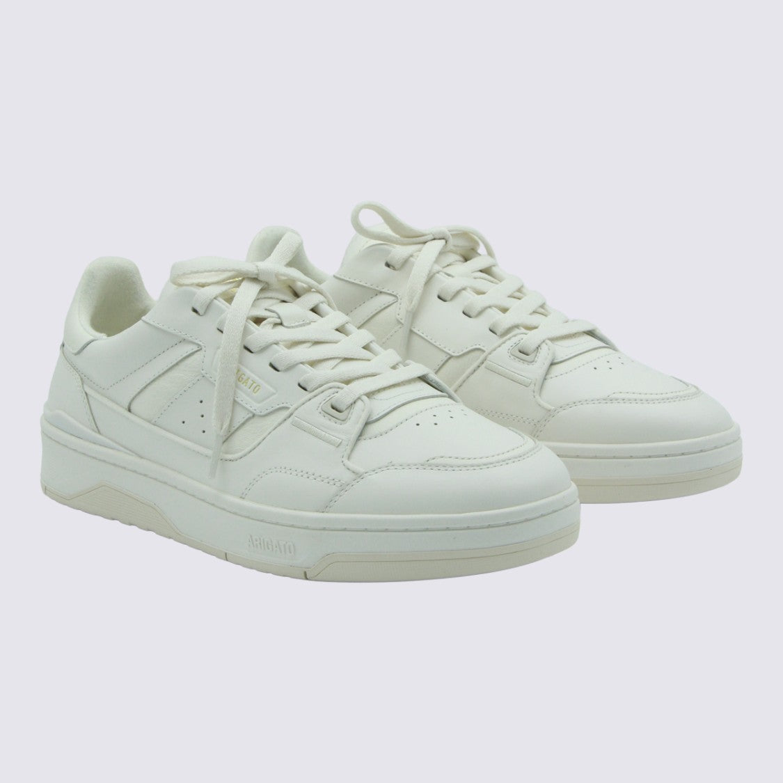 Axel Arigato Minimalist White Sneakers With Smooth Leather Panels