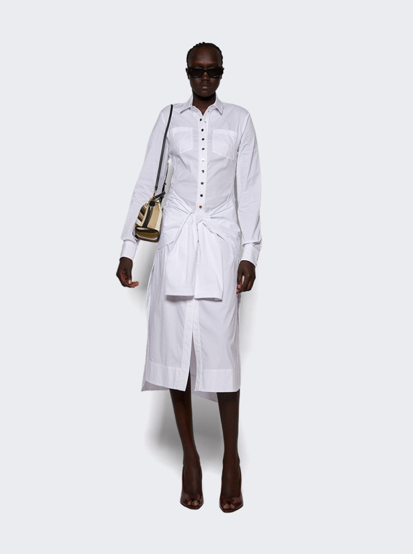 Rabanne Tie-Waist Dress - White