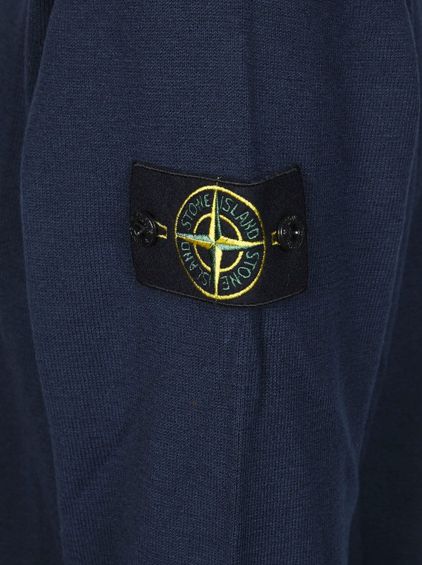 Stone Island Crew Neck Slightly Cropped T-Shirt