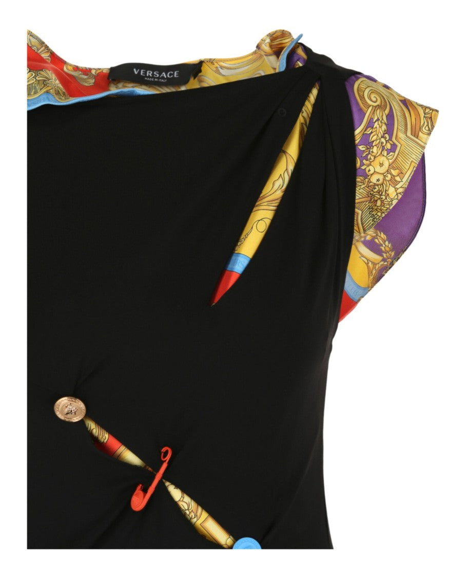 Versace Cut-Out Midi Dress