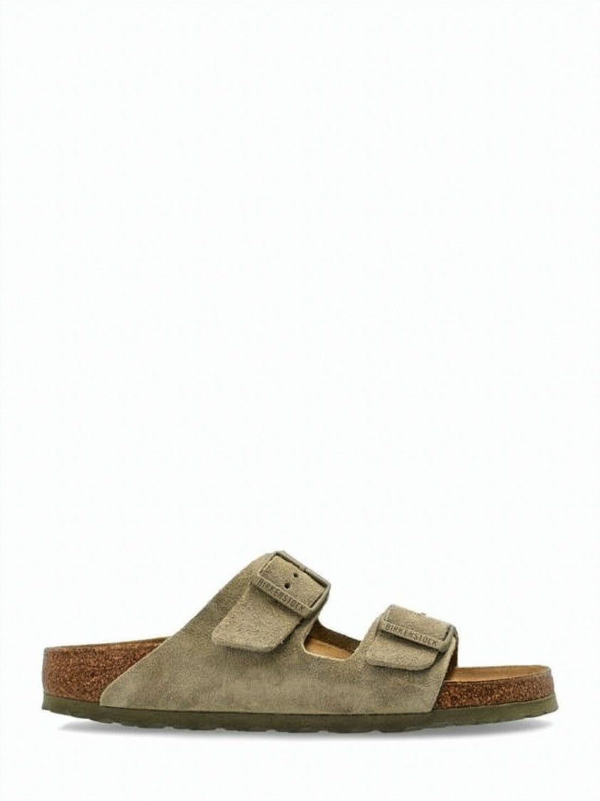 Birkenstock Natural Earth Suede Mule Slippers