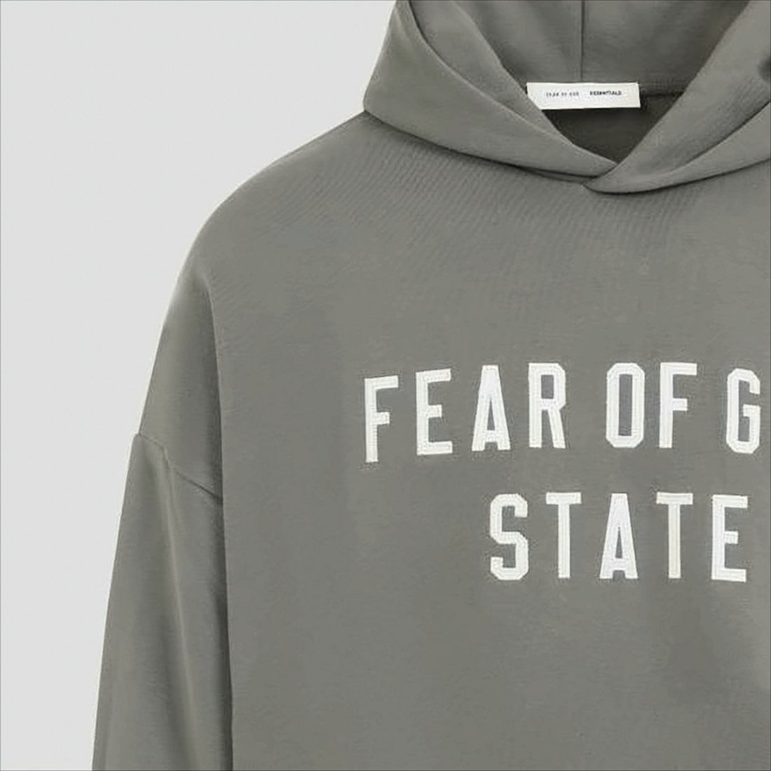Fear Of God Relaxed-Fit High-Neck Hoodie With Bold Text Detail
