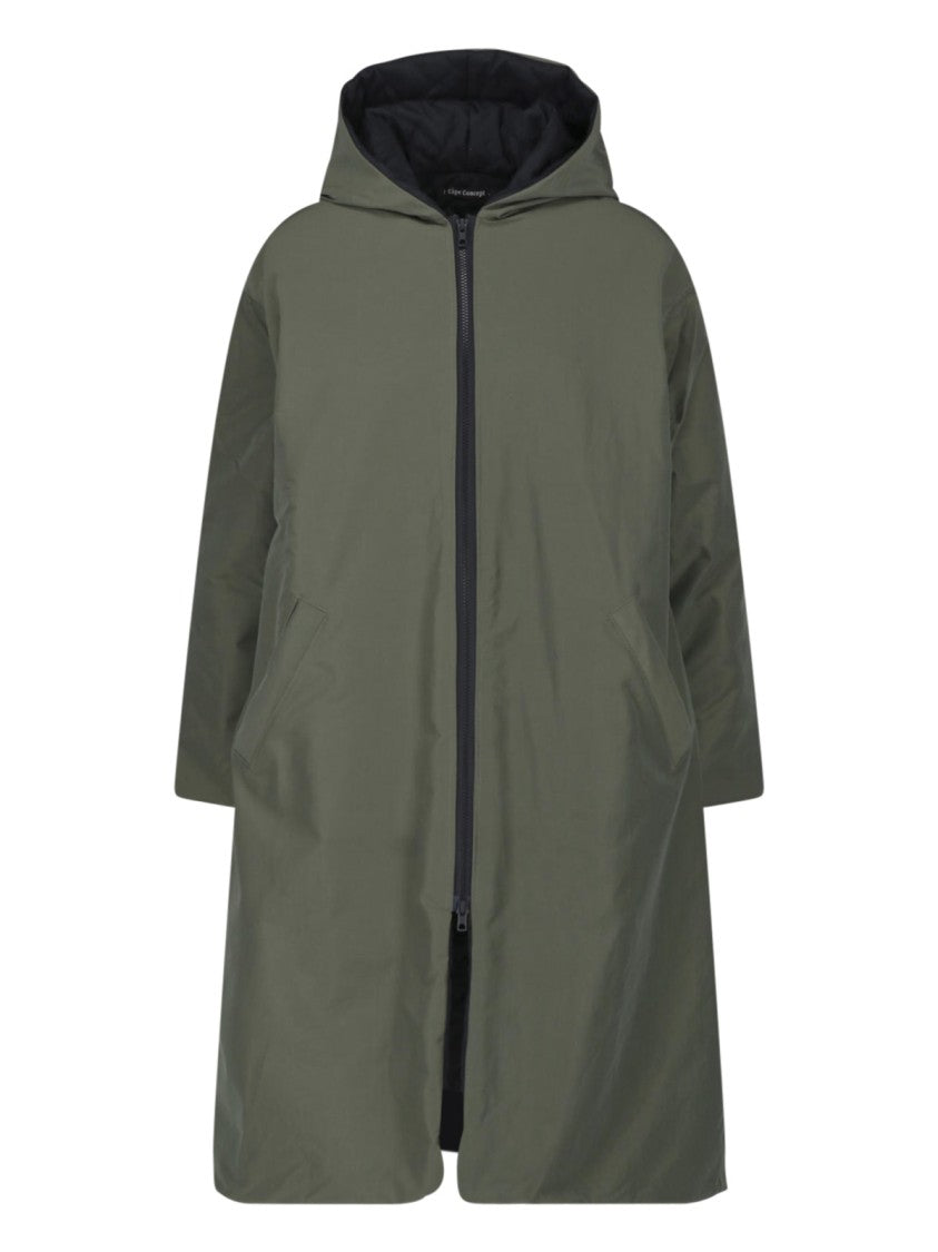 Cape Concept Green Water-Repellent Econyl Hooded Jacket