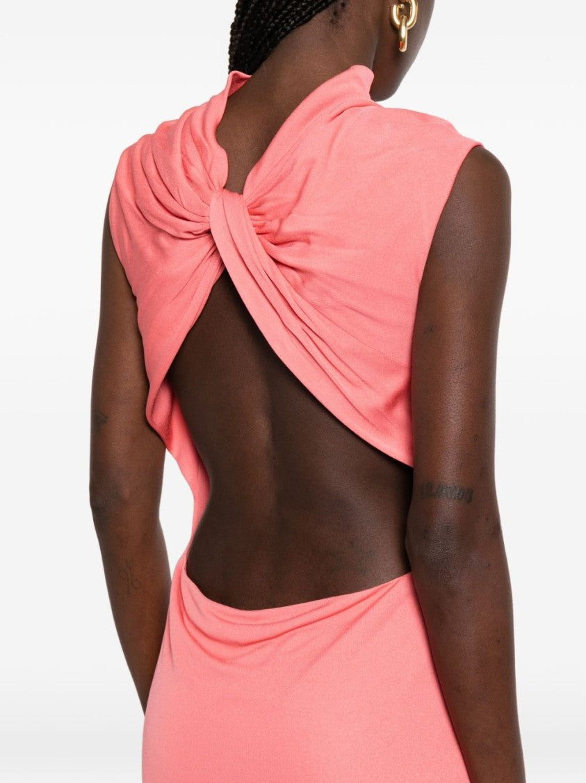 Tom Ford Asymmetric High-Low Train Dress