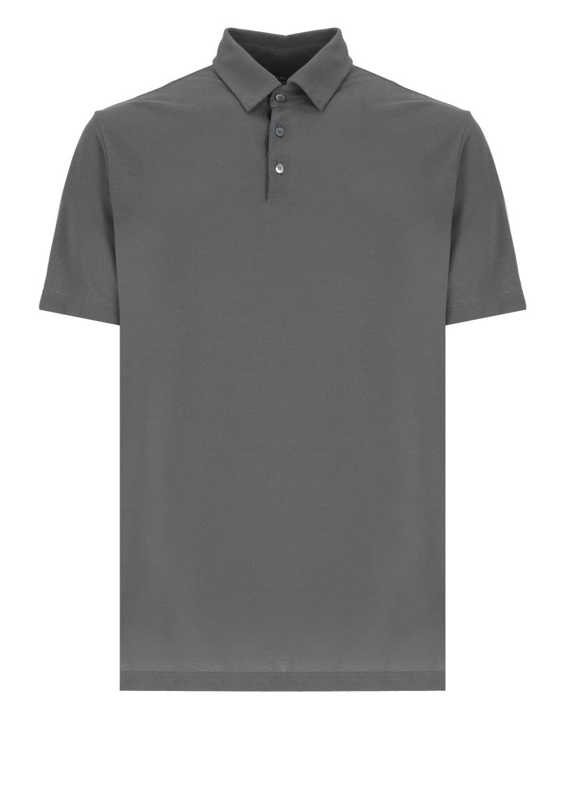 Zanone Grey Mc Polo Shirt