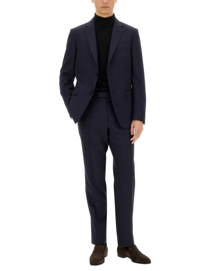 Zegna Black Single-Breasted Dres