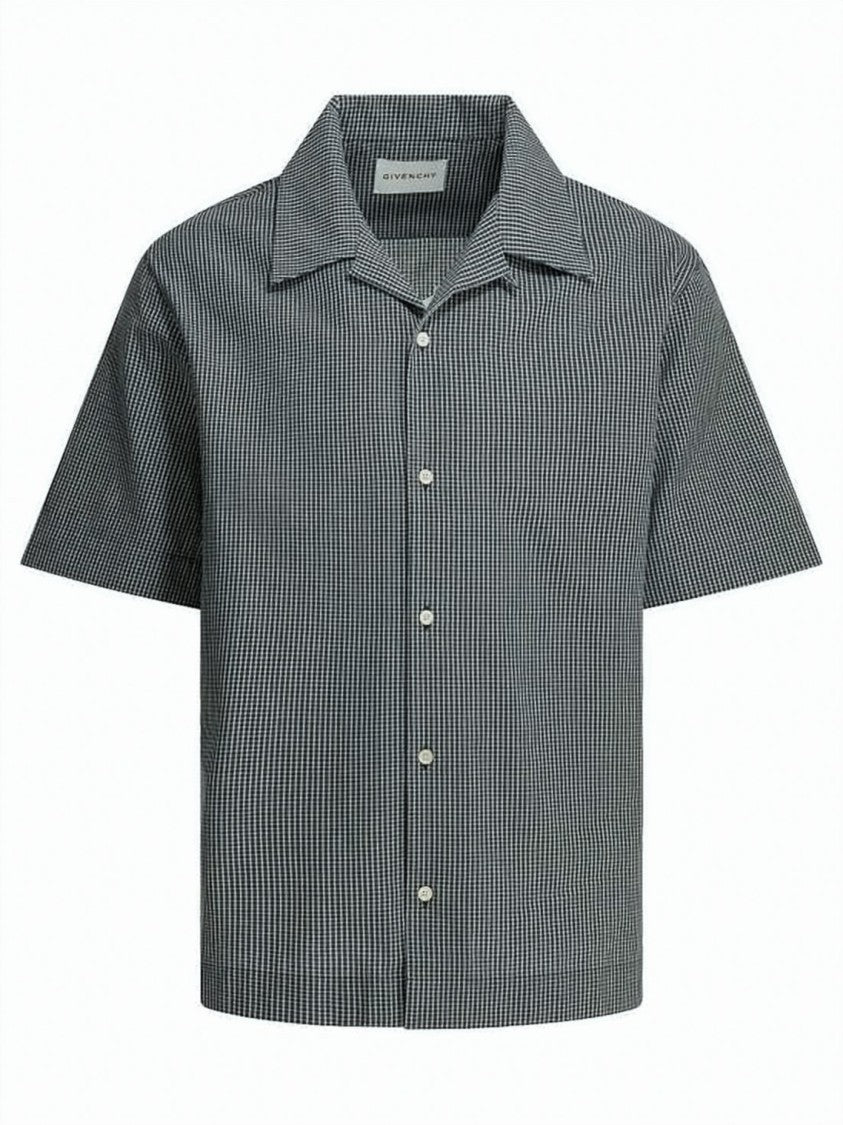 Givenchy Checkered Pattern Short-Sleeve Shirt With Boxy Fit