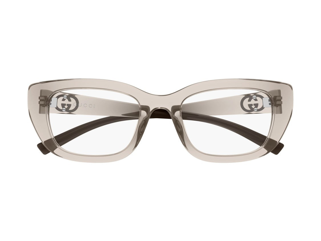 Gucci Taupe Gg2027o Translucent Oversized Square Sunglasses