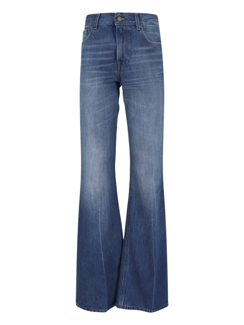 Haikure High-Waisted Flared Jeans With Retro-Inspired Design
