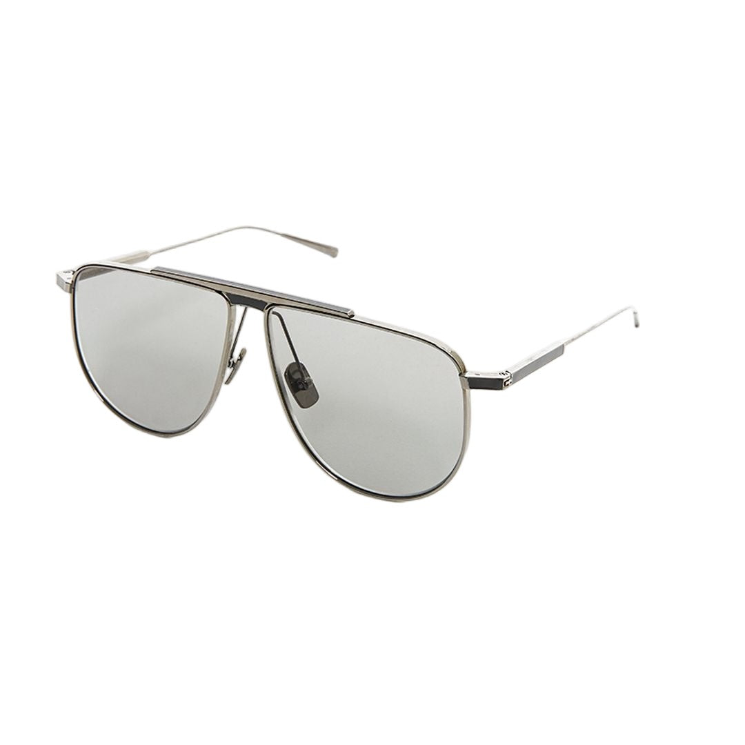 Sauvage Pilot Silver Svm-001B-T Aviator Sunglasses With Reflective Lenses