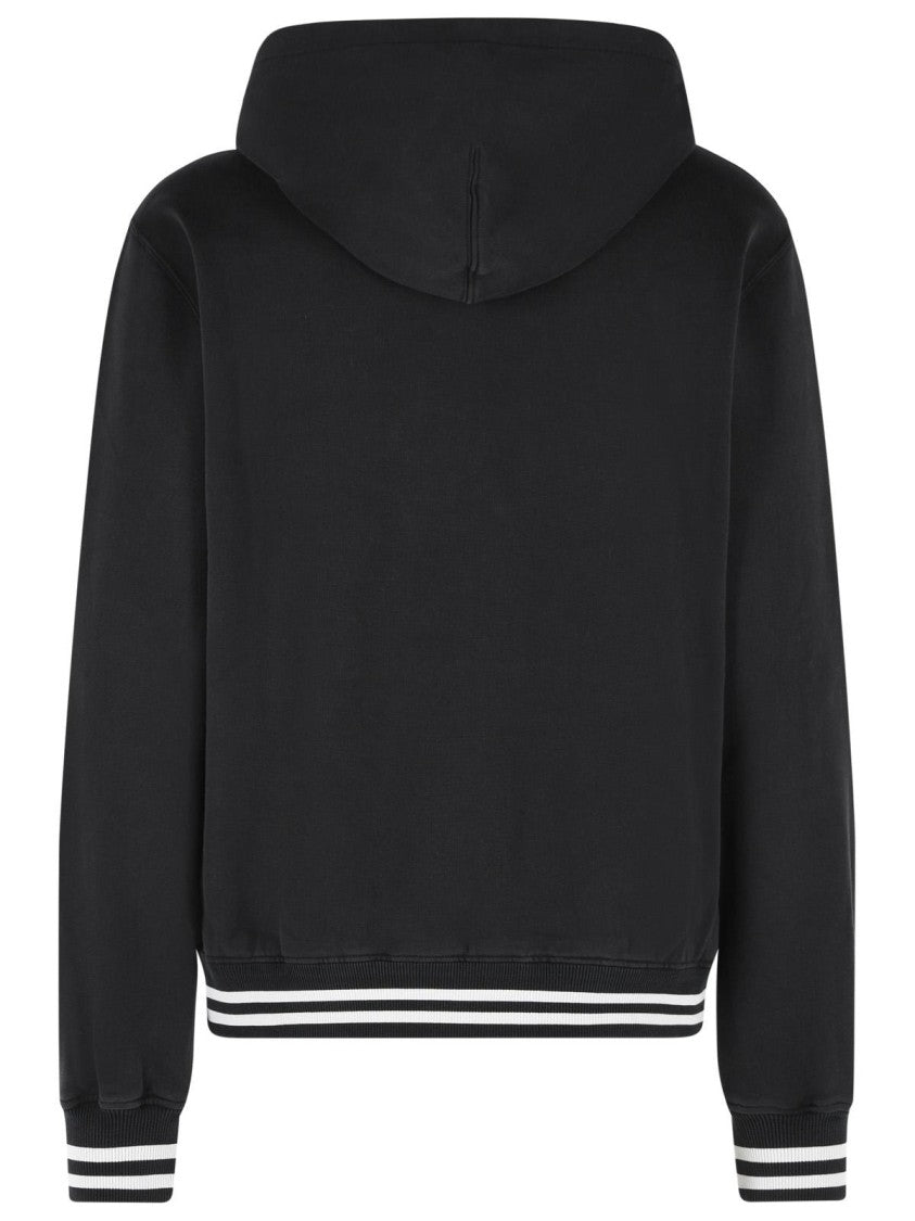 Dolce & Gabbana Black Cotton Hoodie