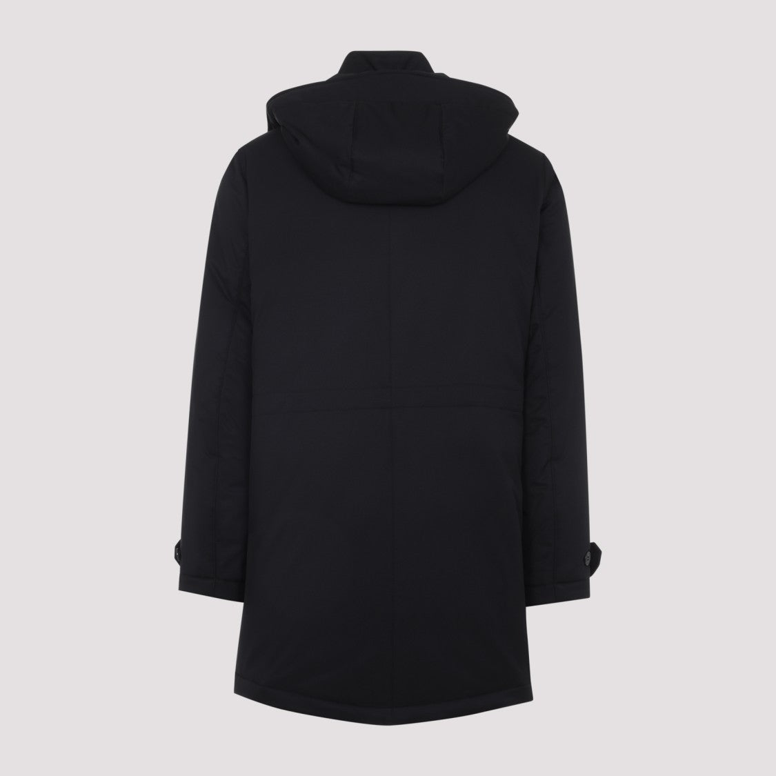 Zegna Microfiber Twill Black Polyester Parka