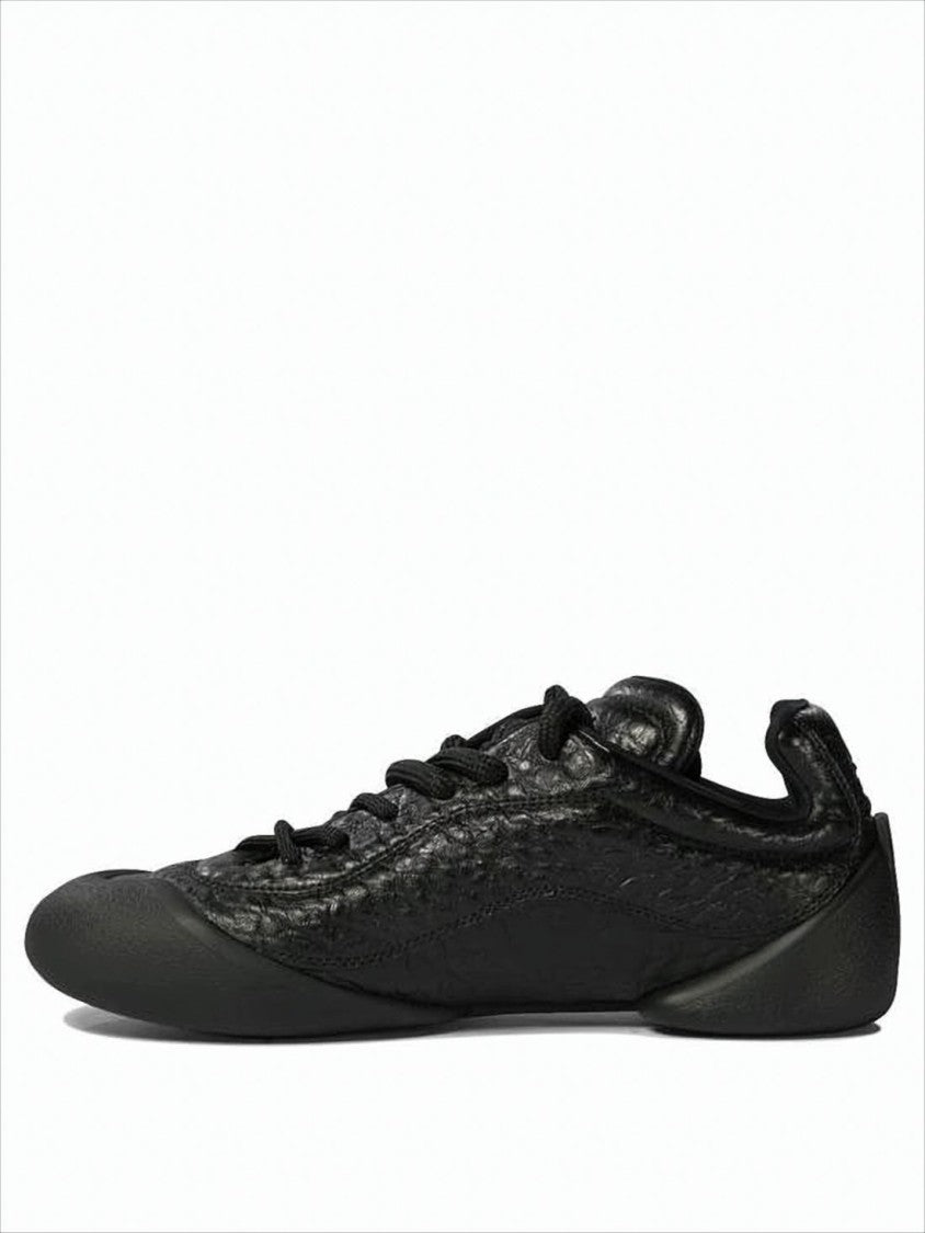Alexander Mcqueen Textured Leather Sneakers With Minimalist Design