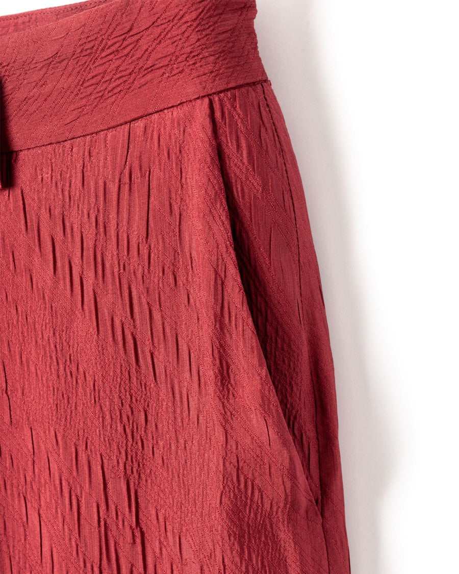 Lanvin Textured Weave Wide-Leg Pants