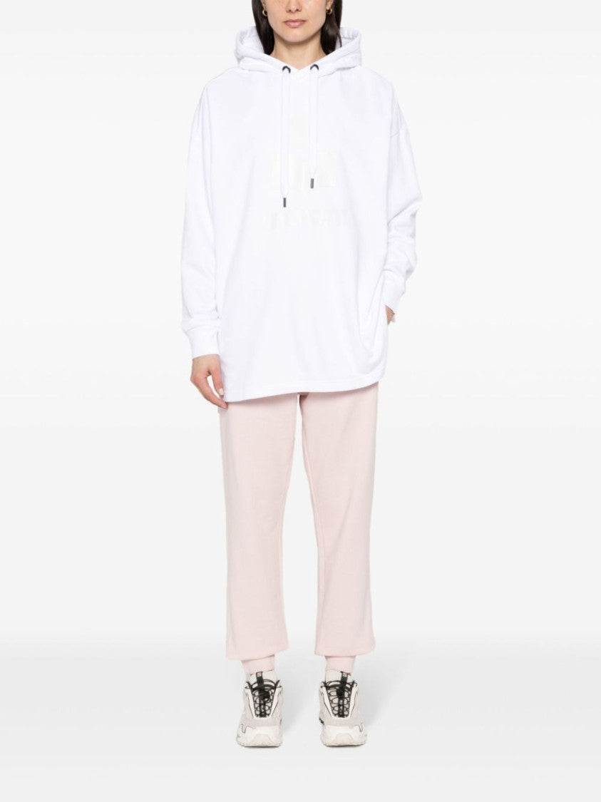 Isabel Marant Étoile White Shannon Logo-Printed Hoodie