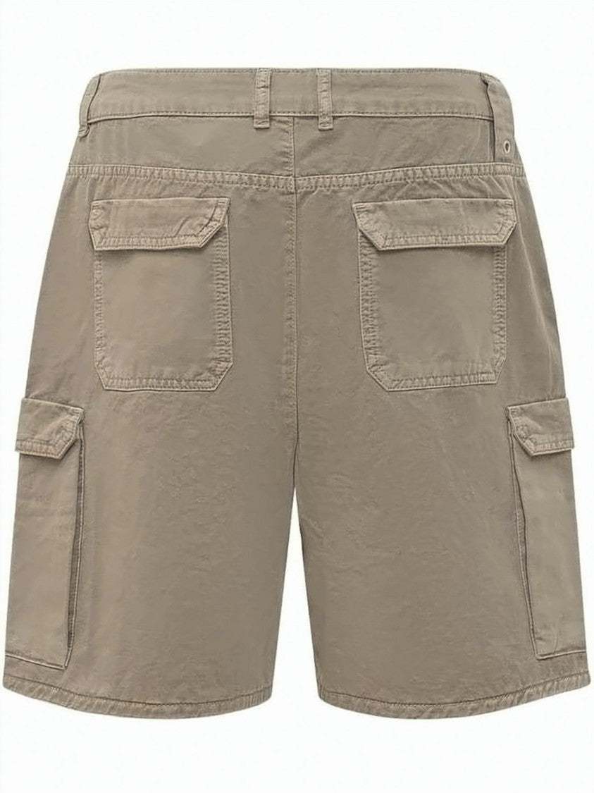 Represent Utilitarian Denim Shorts With Flap Pockets