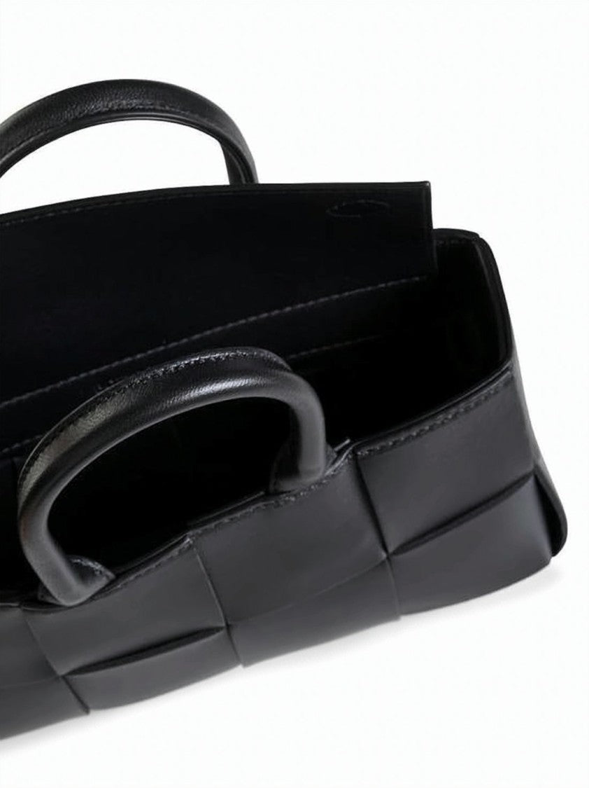 Bottega Veneta Rectangular Tote Bag With Woven Panel Design