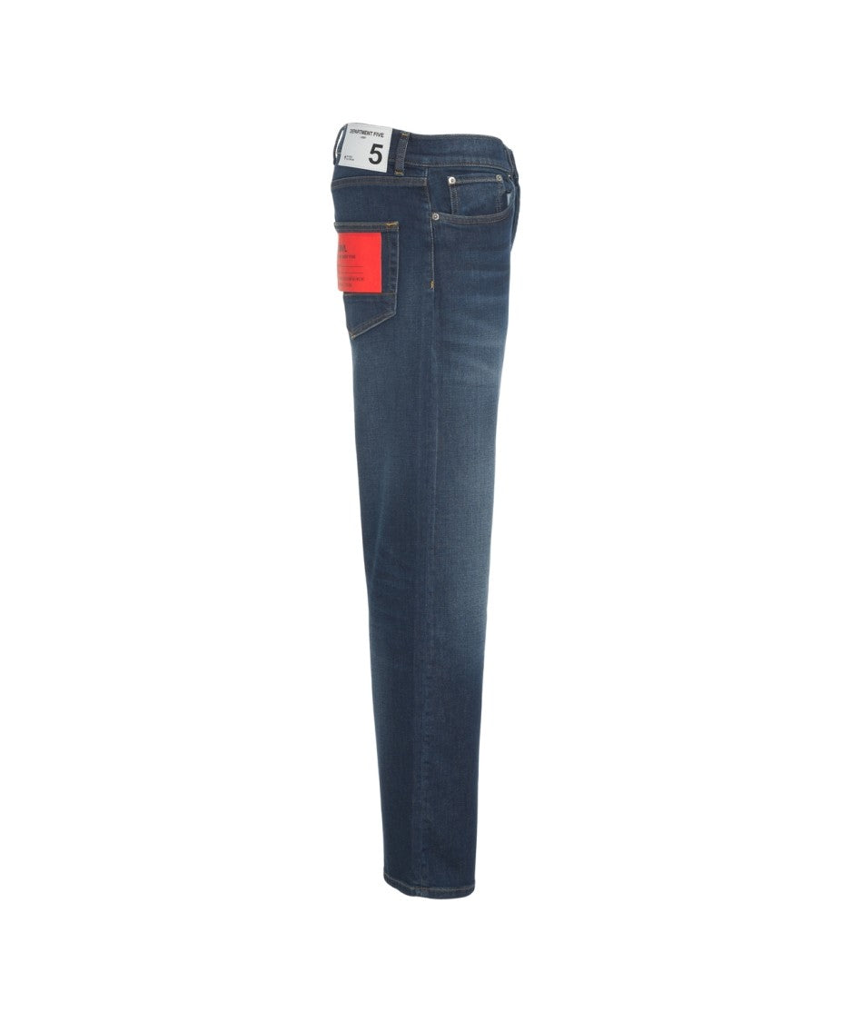 Department Five Straight Leg Denim Jeans With Classic Five-Pocket Design