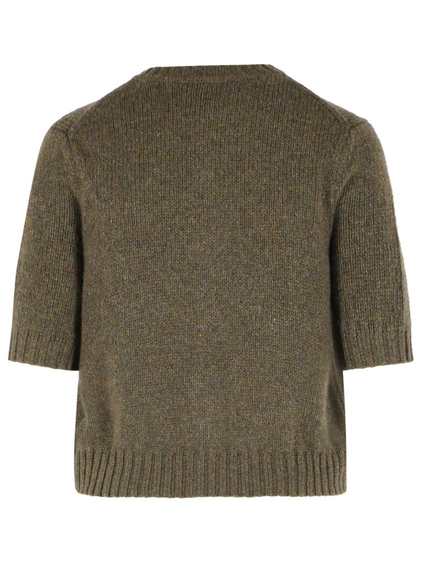 Khaite 'Nora' Green Cashmere Cardigan