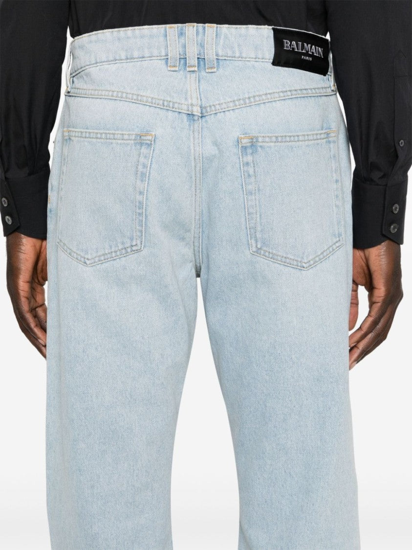 Balmain Mid-Rise Straight Jeans