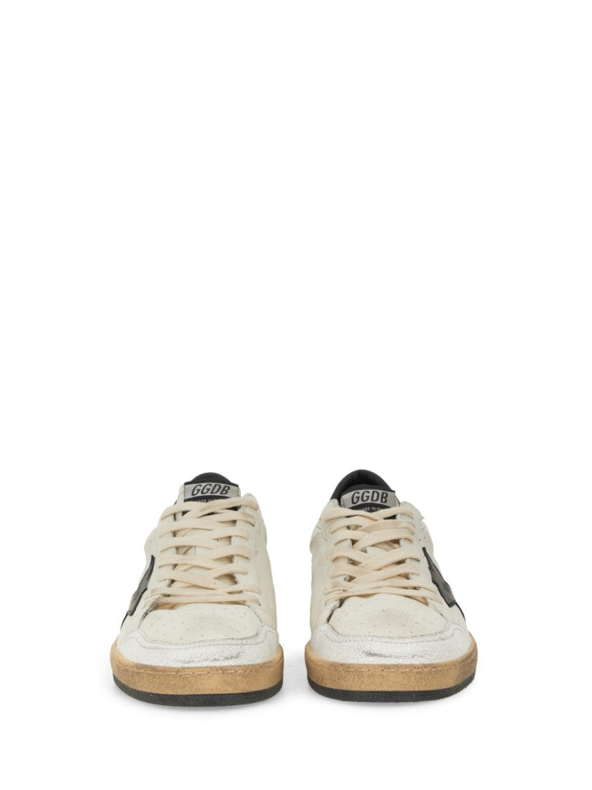Golden Goose Ball Star Low-Top Distressed Leather Sneakers