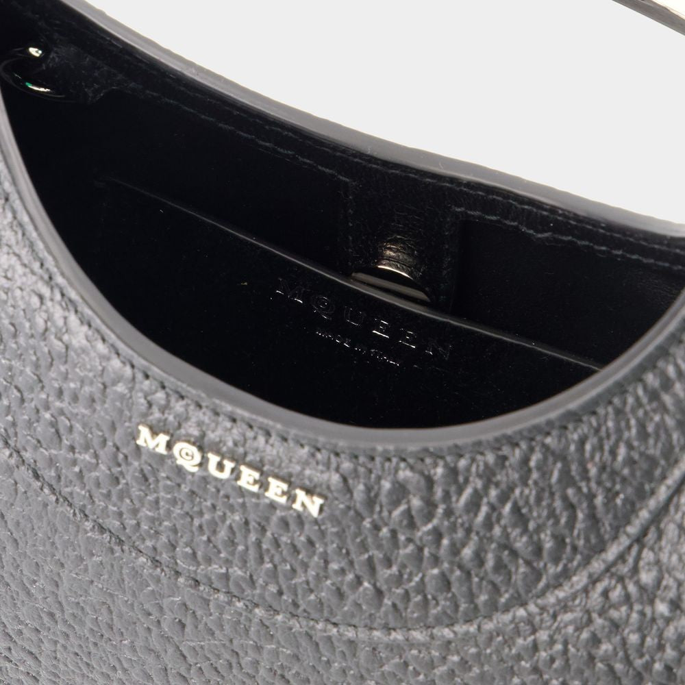 Alexander Mcqueen Mini Cross Bar Purse - Leather - Black