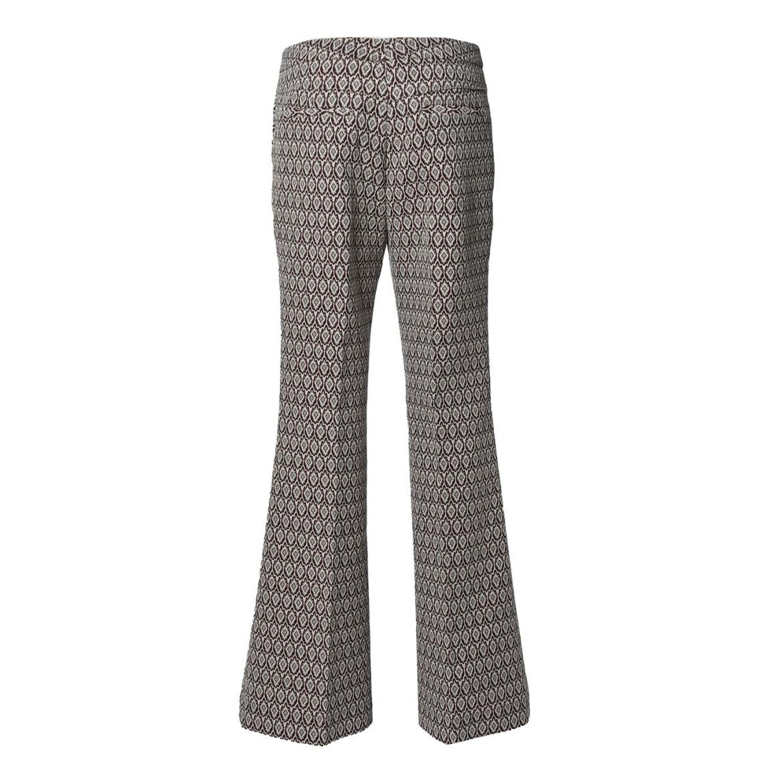 Etro Multicolored Jacquard Cotton Flare Trousers
