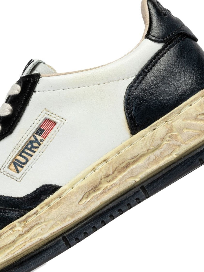 Autry X Maison Mihara Yasuhiro Low-Top Sneakers With Perforated Detail And Textured Sole