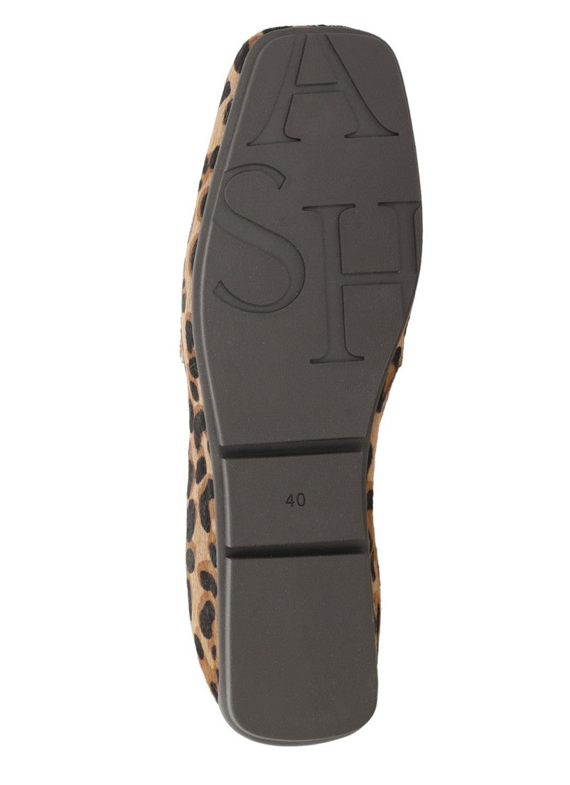 Ash Brown Barkley Leopard Calf Hair Loafers