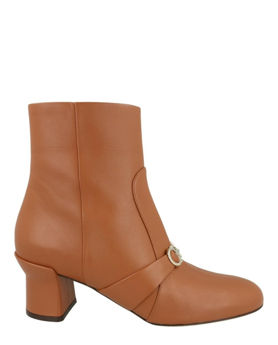 Ferragamo Orietta Leather Ankle Boots