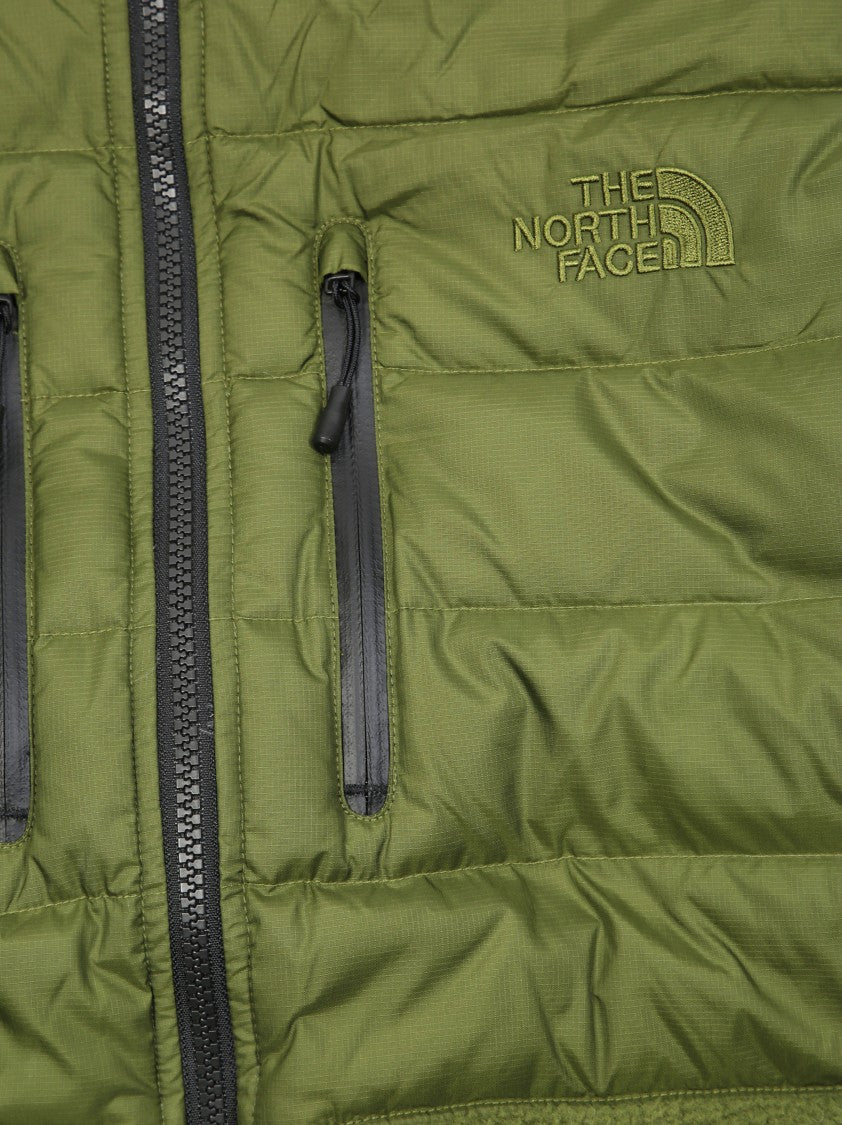 The North Face Hybrid Design Black Jacket With Textured Fabric Panels