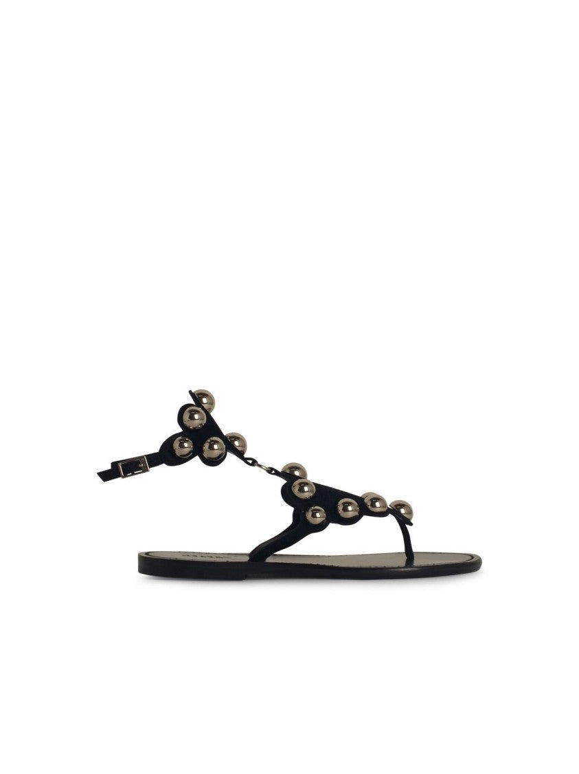 Isabel Marant Étoile Velvee Black Leather Sandals