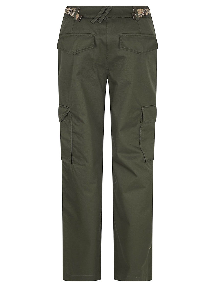 Burberry Cargo Design Rain-Resistant Cotton Gabardine Trousers