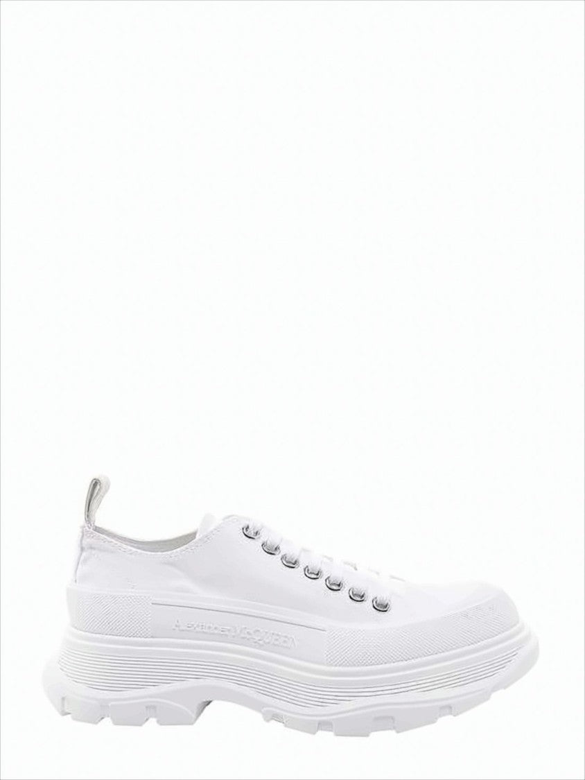 Alexander Mcqueen Low-Top Canvas Sneakers With Rubber Sole