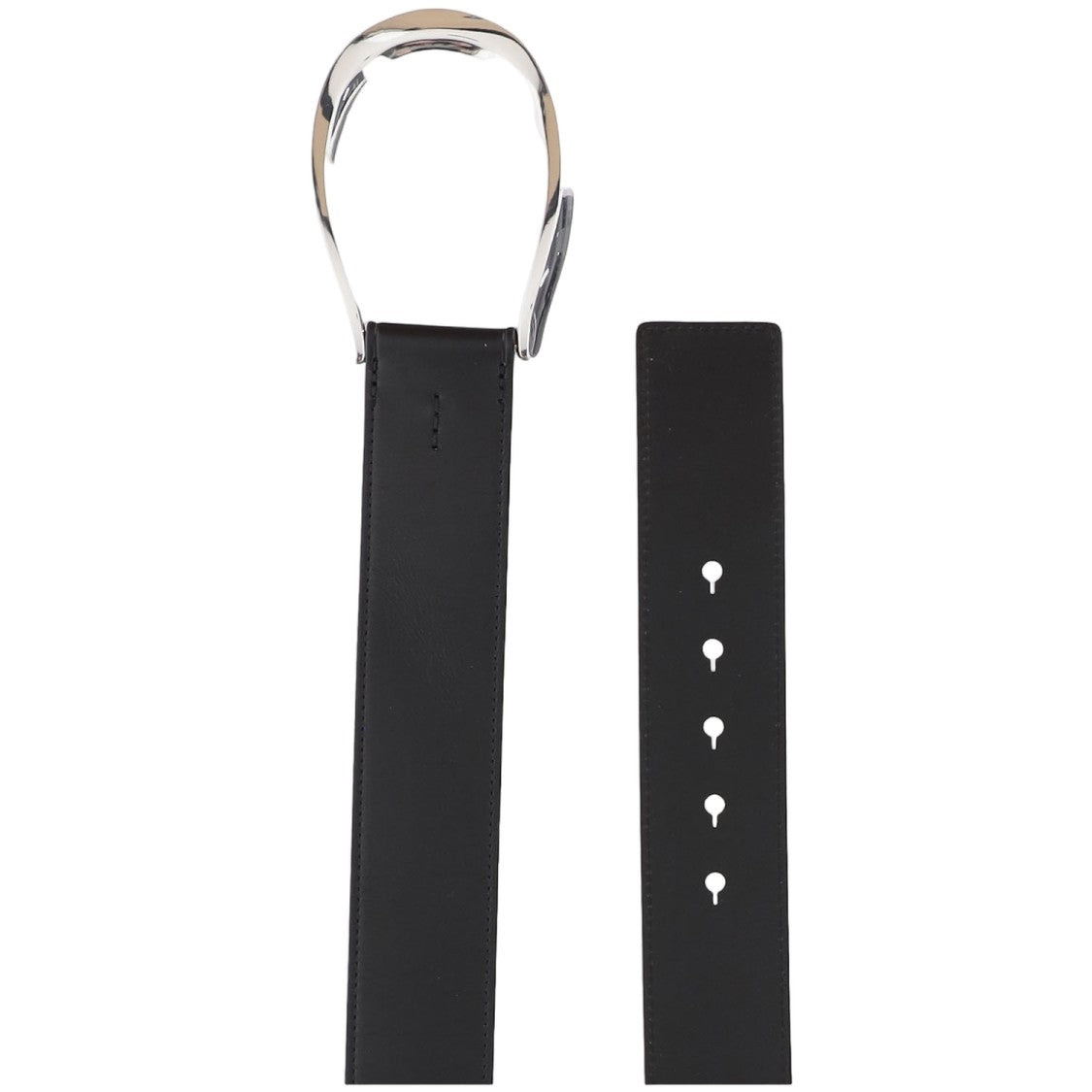 Polo Ralph Lauren Wide Strap Black Leather Belt