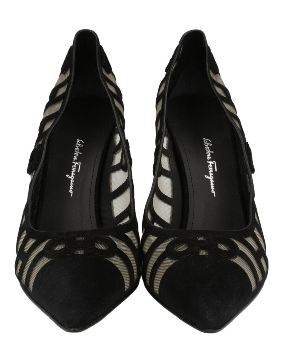 Ferragamo Florise X5 Suede Pumps