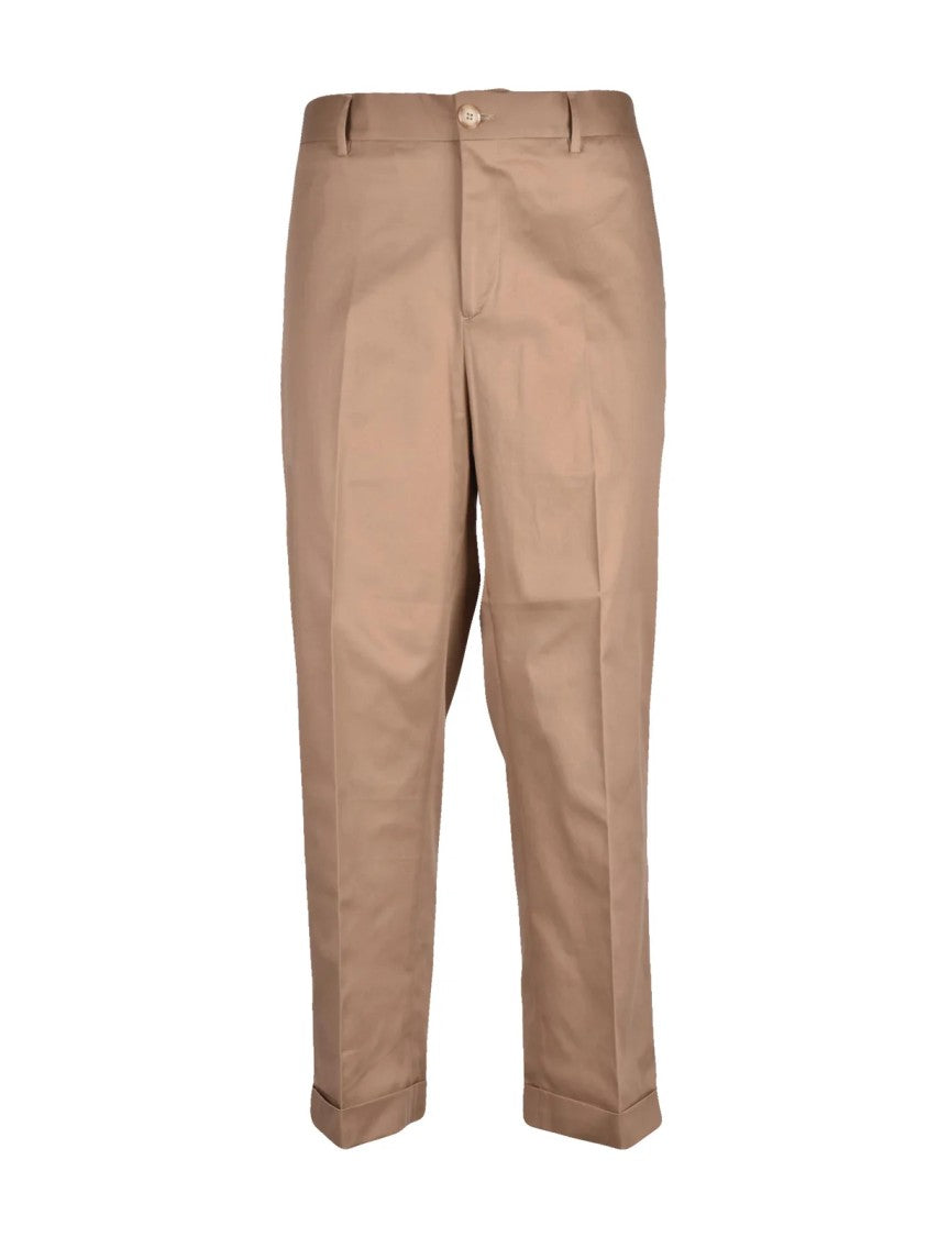 Officina Milanese Biscuit Stretch Cotton Chino Pants