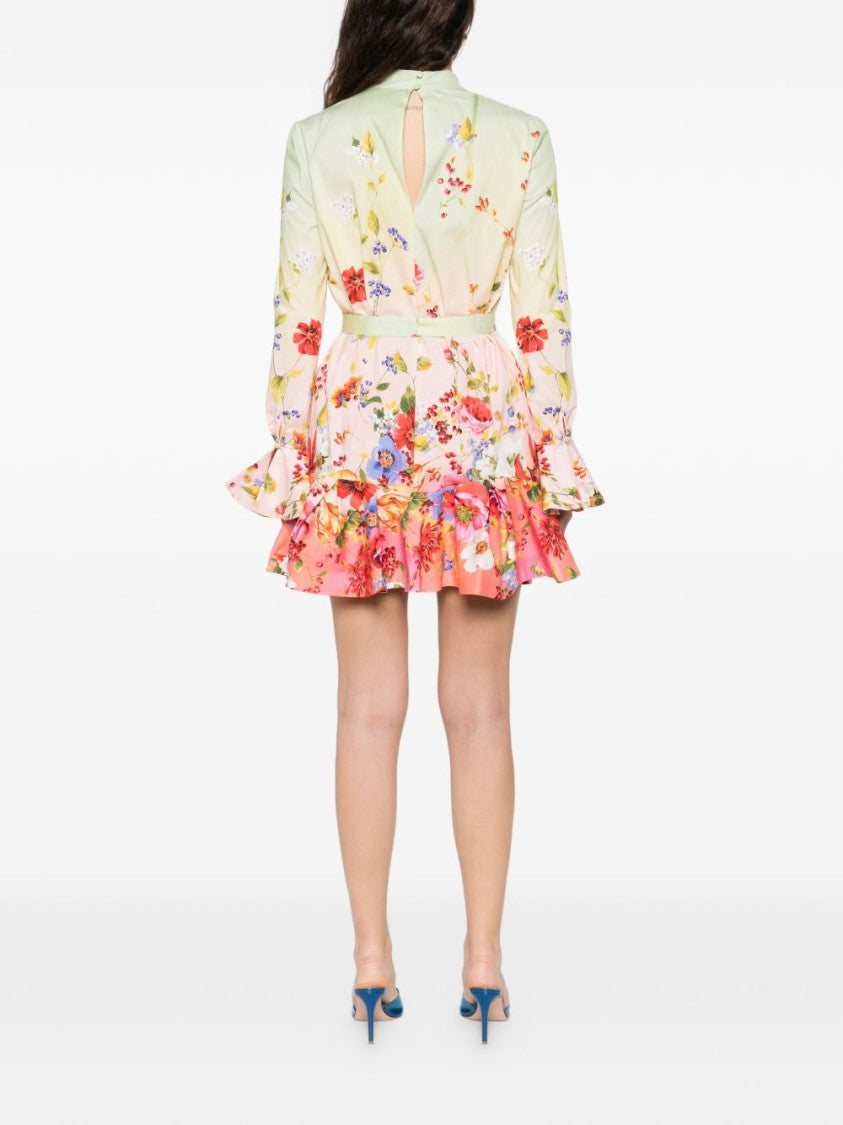 Roberto Cavalli Floral Print Mini Dress